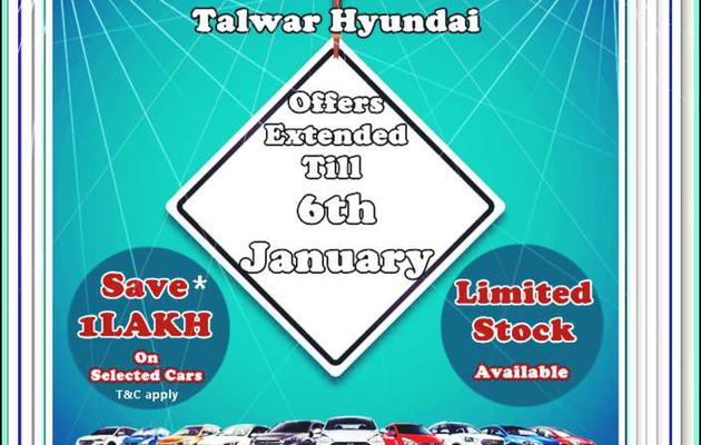 December Delight Continues till 6th Jan Only at Talwar Hyundai.