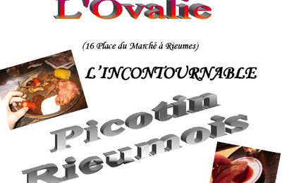 Vendredi 1er Avril: Picotin Rieumois au restaurant l'Ovalie!
