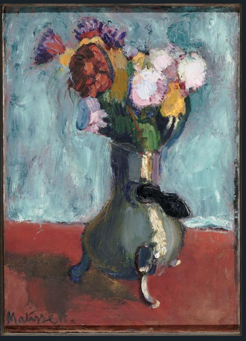HM Roman page 372 "Vase de fleurs (ou bouquet dans chocolatière d'argent)" 1900-1902, collection particulière