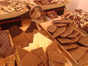 Vente de chocolats de Noël