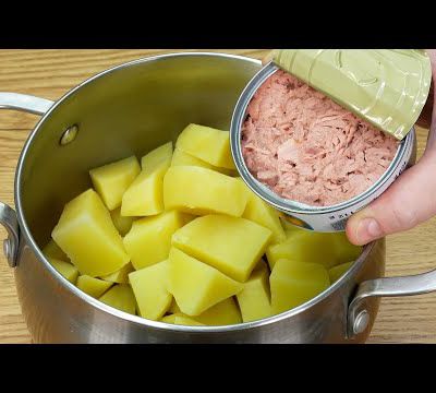 Cuisine pommes de terre et thon