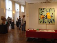 La délégation Ariégeoise des artistes du Carla Bayle au salon d'Art en Vrac (Salies du Béarn)