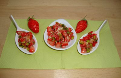 Tartare de Fraises à la Pistache (par Aurélie)