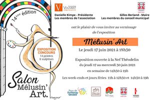 Vernissage du 14eme Salon Melusin'art le jeudi 17 mai 2021, 18h30