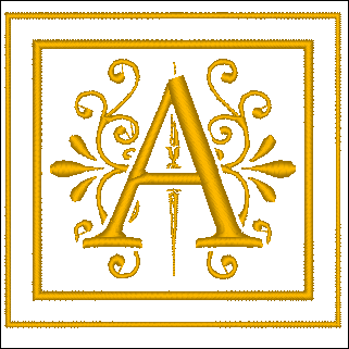 ABC baroque encadré: la lettre A
