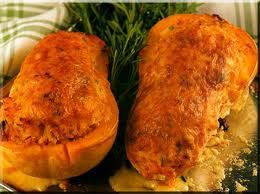 Calabaza rellena con carne