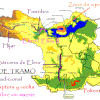 Mapa de los cotos de la Cuenca del Ebro