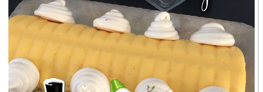 Bûche façon tarte au citron meringuée