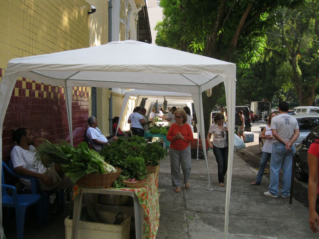 Retour à Belem, où je fais maintenant mes premiers pas en tant qu'habitante... de rue en rue, de vue en vue, de marché en marché, découverte de ce que sera ma vie ici.