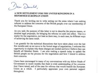 UK Prime Minister letter to the EC President Donald Tusk