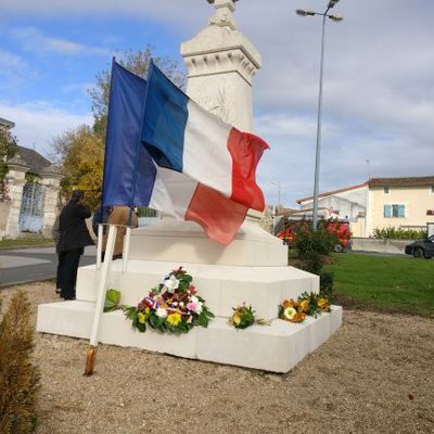 Cérémonie aux monument aux Morts, 11 novembre 2018,  pour le CENTENAIRE DE L'ARMISTICE 1918