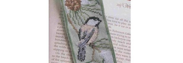 broderie marque page oiseau "à télécharger"