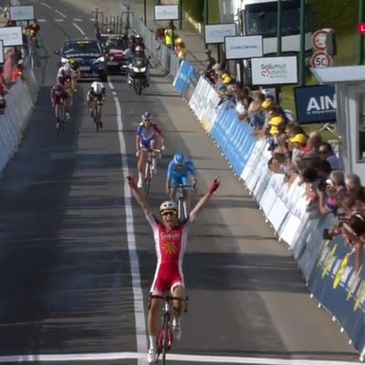 2ème étape du Tour de l'Ain, victoire de Nicolas Edet (Cofidis - VS Chartres) et malheureusement déclasé