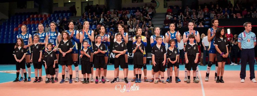 Nos jeunes à la supercoupe de France de Volley