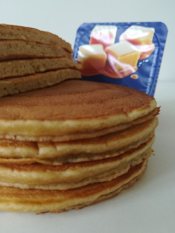 Pancakes à base de Danette caramel 