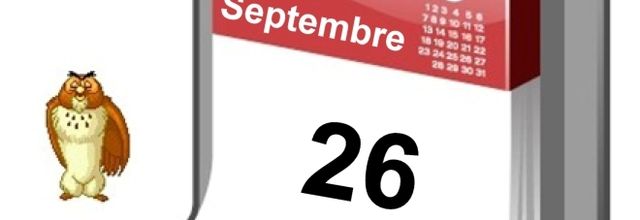 C’est arrivé un 26 Septembre