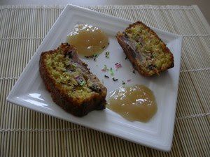 Cake aux poires et pépites de chocolat