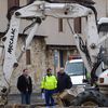 La rue du Port en travaux.