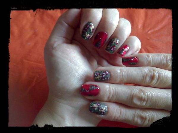 Nail Art Fêtes #2# : simple au vernis + vidéo....