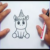 Como dibujar un unicornio paso a paso 4 