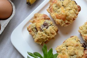 Crumb Cake banane pâte à tartiner