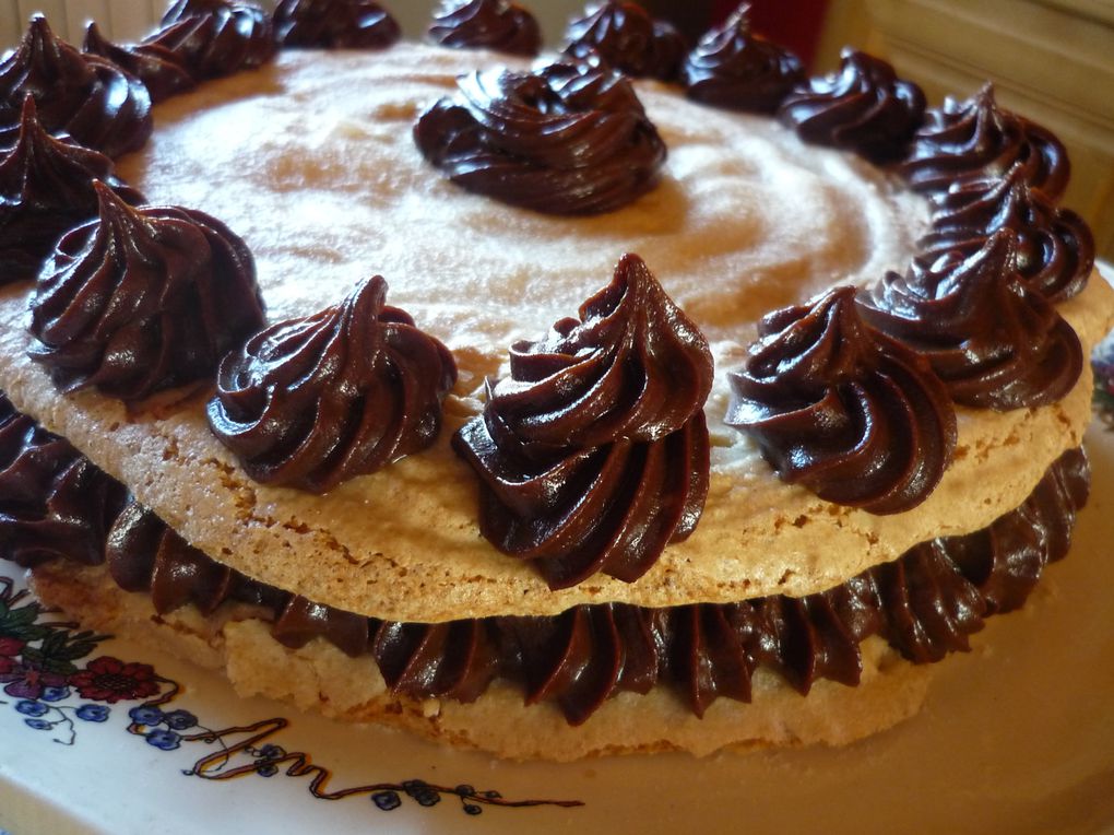 tarte au chocolat blanc,cerises et mascarpone