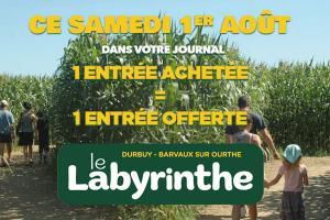 1 entrée offerte au Labyrinthe