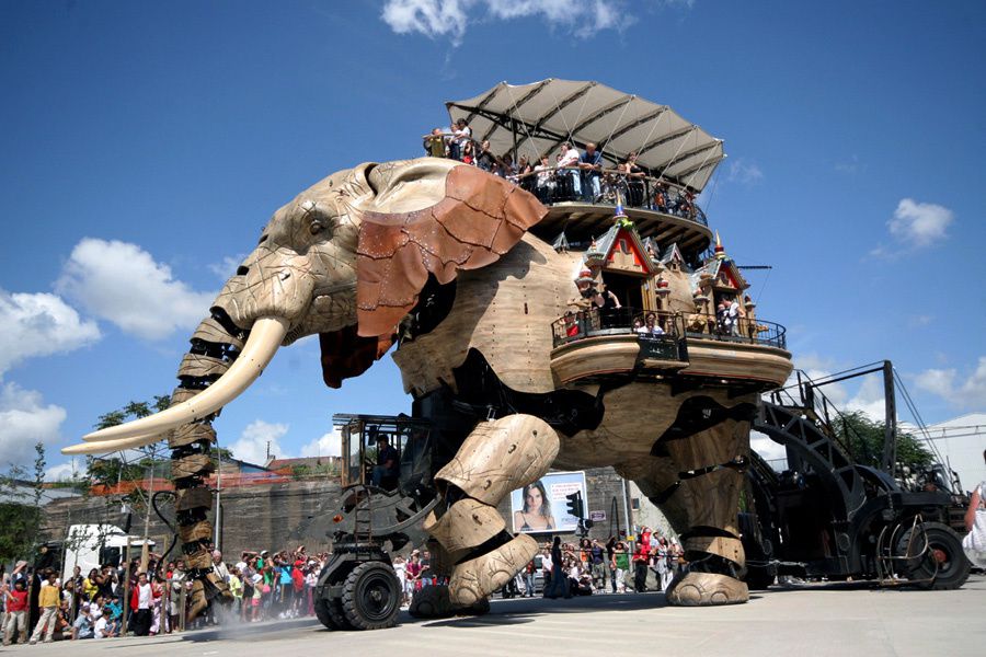 Eléphant de l'Ile de Nantes Royal de Luxe - Photos Thierry Weber Photographe La Baule Guérande