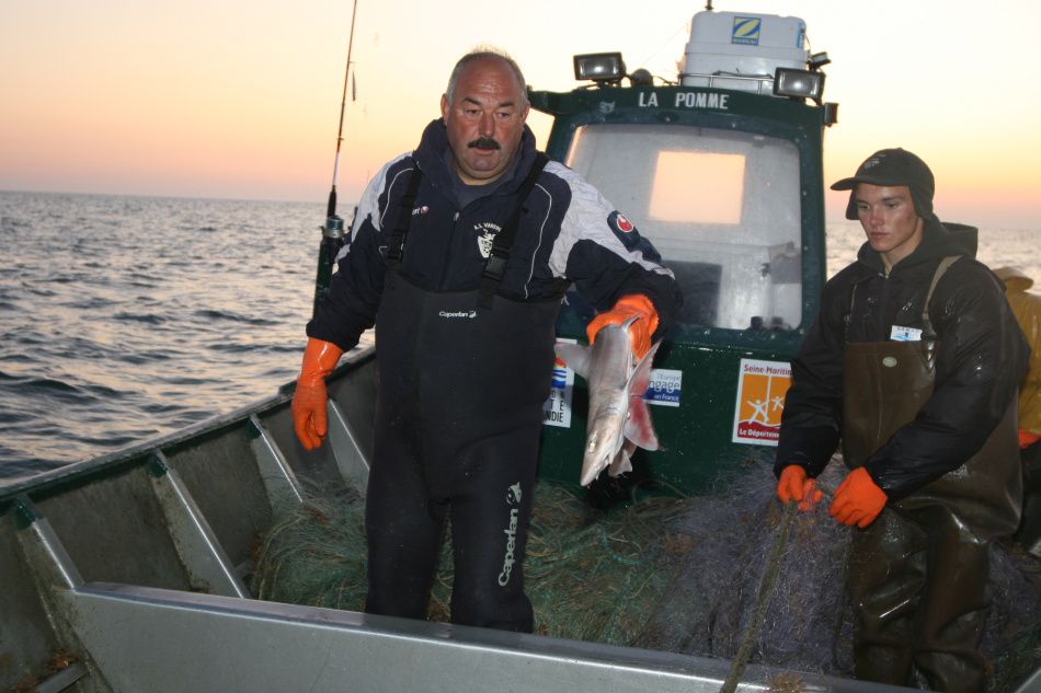 Sortie en mer du 19 Août avec Anthony, à bord de son bateau "La Pomme". 
