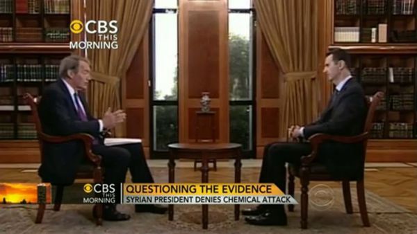 Interview de Bashar Al-Assad par CBS news (texte complet en français)