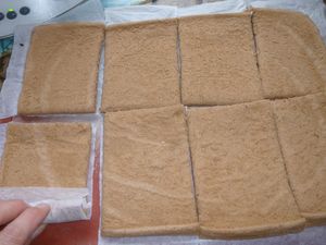bûchettes (ou bûche) à la crème de marrons chocolatée