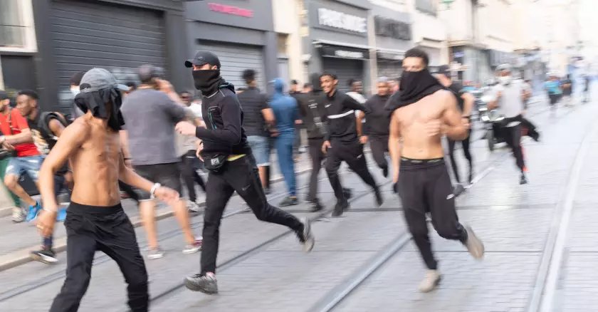 émeutiers à Marseille, le 30 juin 2023. Sipa press