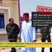 Niger : non, cette vidéo ne prouve pas la démission du président déchu Mohamed Bazoum