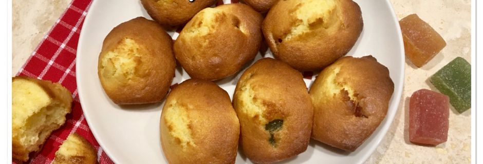 Madeleines aux pâtes de fruits