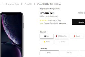 Bon plan iPhone XR 64 Go à 277 euros sur BackMarket