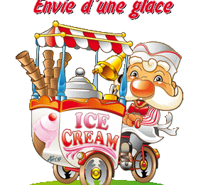 Envie d'une glace - Ice Cream - Vélo - Marchand - Gif animé - Gratuit