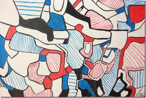 Dessin et peinture - vidéo 2066 : Peindre à la manière de Jean Dubuffet, le précurseur de l'art brut (1901-1985)..
