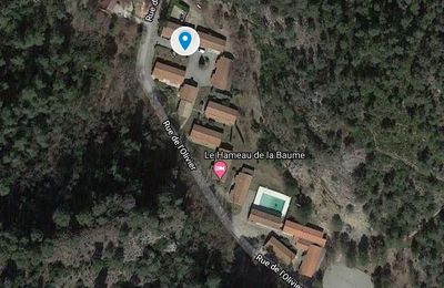 Localisation du Hameau de la Baume, de la Roque d'Anthéron (13) sur Google MyMaps