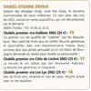 Notes d'excellence pour les millisimes 2002 du Domaine Daniel-Etienne Defaix de Chablis - Bourgogne Aujourd'hui. Avril 2012