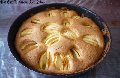 Gateau Fondant Pomme Rhubarbe Chroniques D Une Maman Debordee