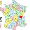 Carte des foyers aviaires en France par départements.