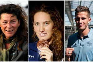 hommage aux sportifs Florence Arthaud, Camille Muffat et Alexis Vastine