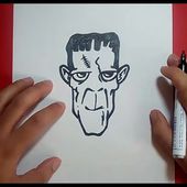 Como dibujar a Frankenstein paso a paso 3 | How to draw Frankenstein 3