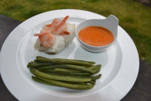  Lotte et crevettes à l’américaine au Thermomix 3 💚2💙💜 