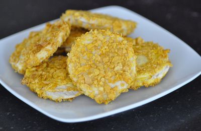 Croquettes de pain de mie panées au fromage