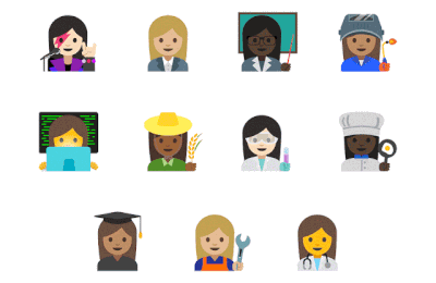 Google fait ajouter des emojis pour défendre l’égalité des genres