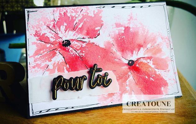 Tuto video:  fleurs faciles et encre liquides