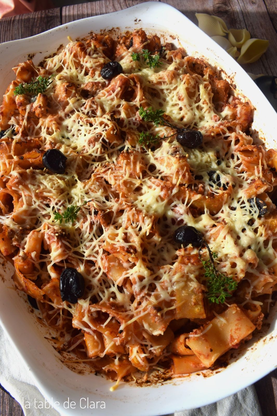 Gratin pâtes thon