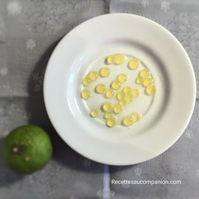 Perles ou billes de citron, recette facile et inratable