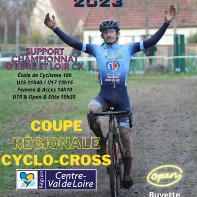 Les listes de d'appel et d'engagés pour la 1ère manche de la coupe régionale de cyclo-cross à St Maixme Hauterive (28)